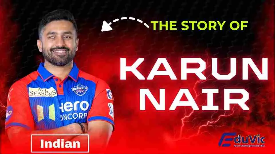 "Young Karun Nair during his domestic cricket debut for Karnataka